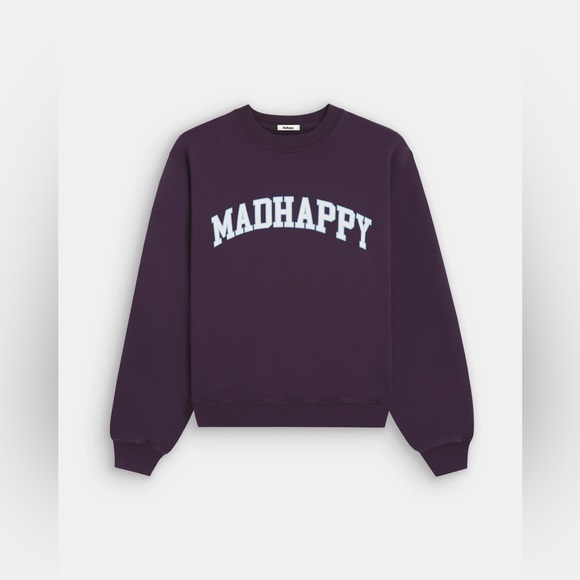 NWT Madhappy Campus Fleece Crewneck - Pennant purple - XS